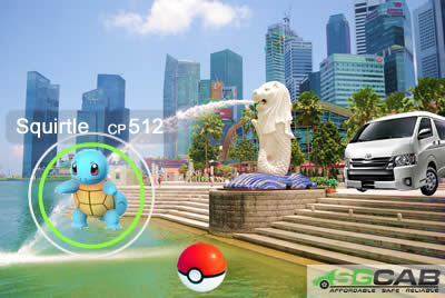 Singapore Taxi Tours for Pokémon Go Fans, Trainers and Master
